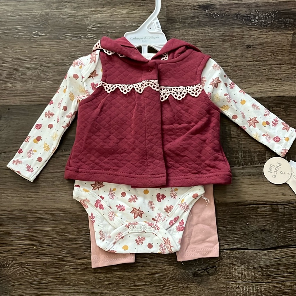 New 3 piece set Catherine Malandrino Baby